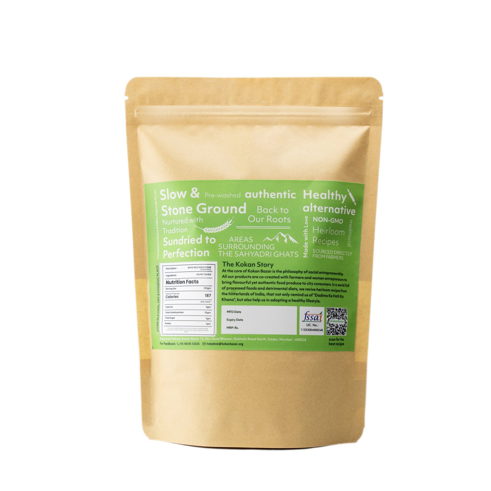 Tandul Ghavan Flour (White rice dosa flour) - Image 3