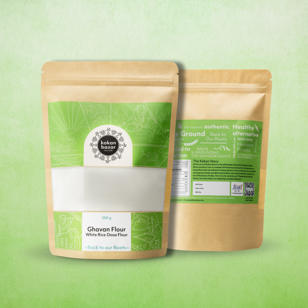 Tandul Ghavan Flour (White rice dosa flour)